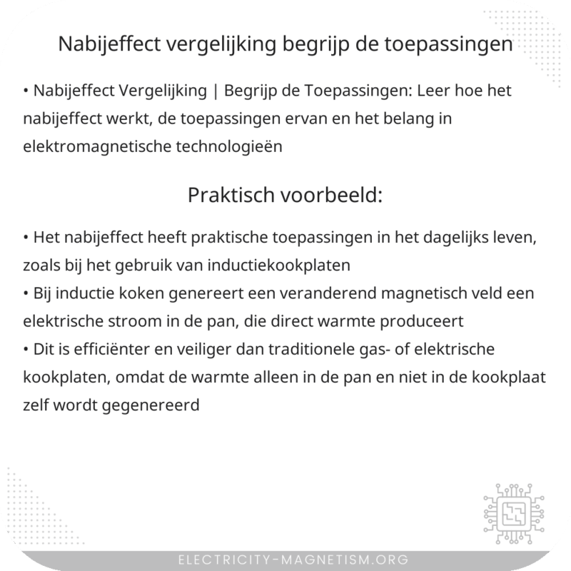 Nabijeffect Vergelijking | Begrijp de Toepassingen