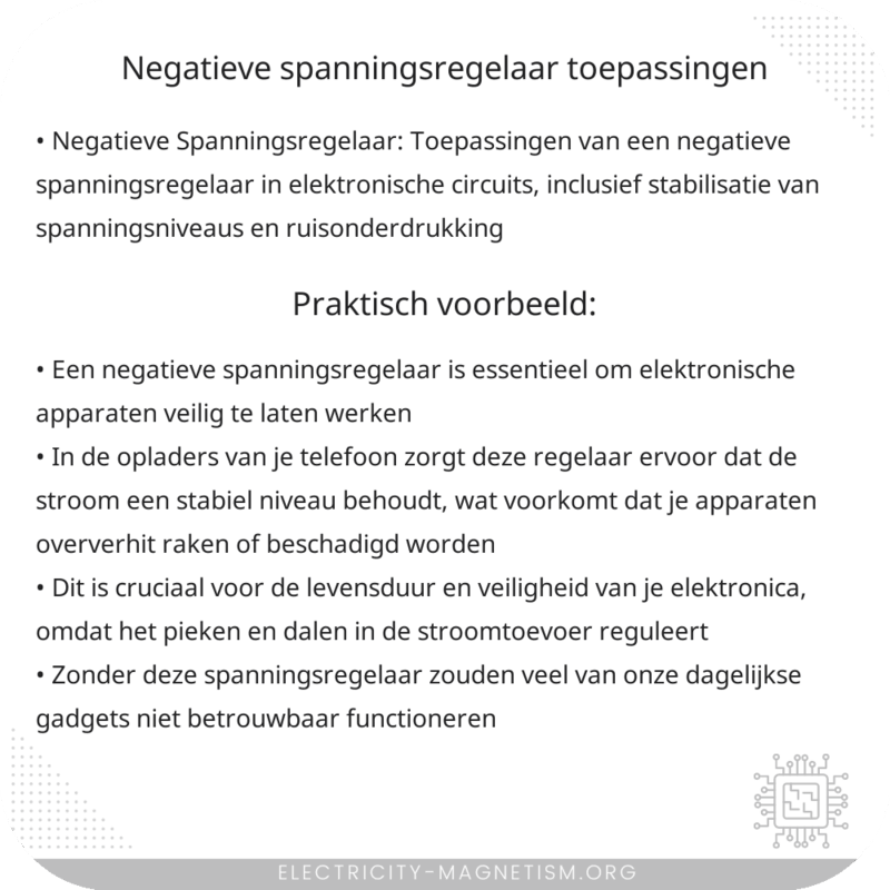 Negatieve Spanningsregelaar | Toepassingen
