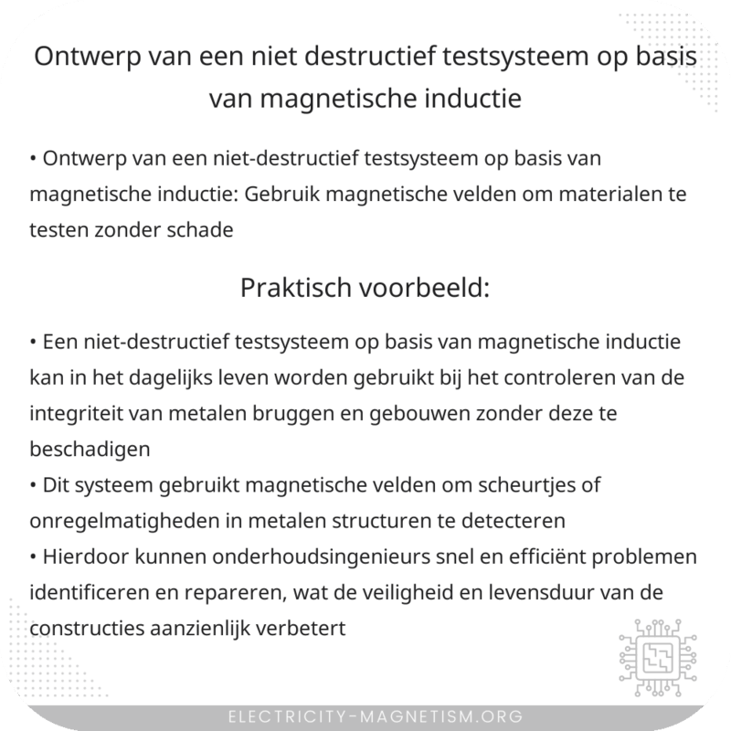 Ontwerp van een niet-destructief testsysteem op basis van magnetische inductie