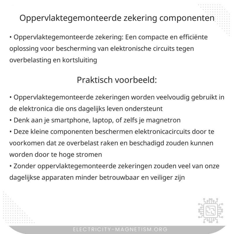 Oppervlaktegemonteerde Zekering | Componenten
