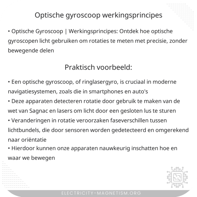Optische Gyroscoop | Werkingsprincipes