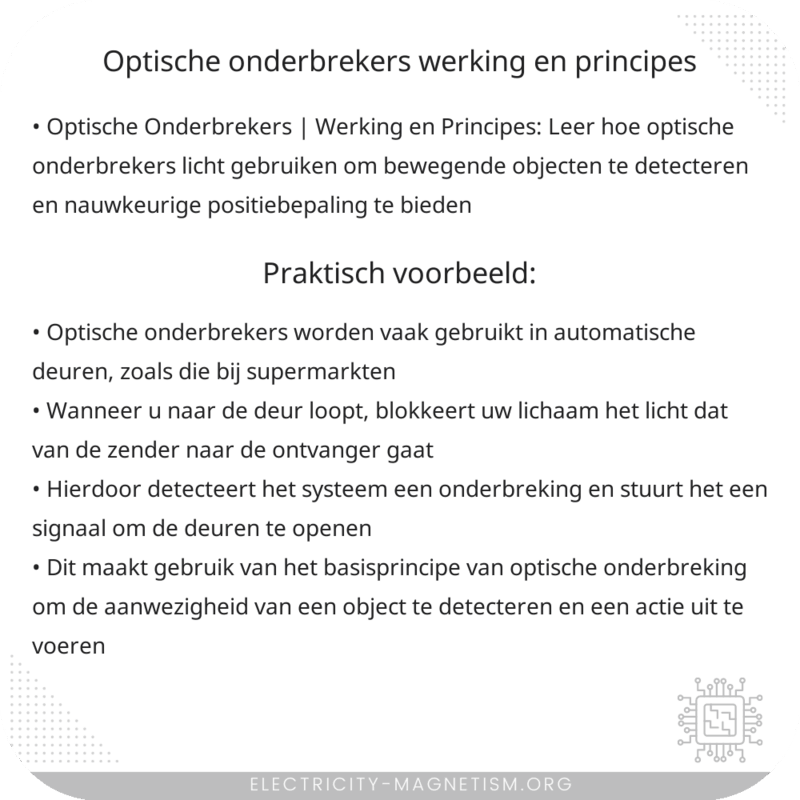 Optische Onderbrekers | Werking en Principes