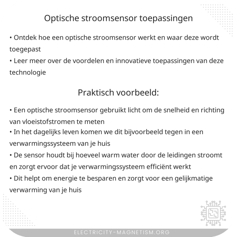 Optische Stroomsensor | Toepassingen