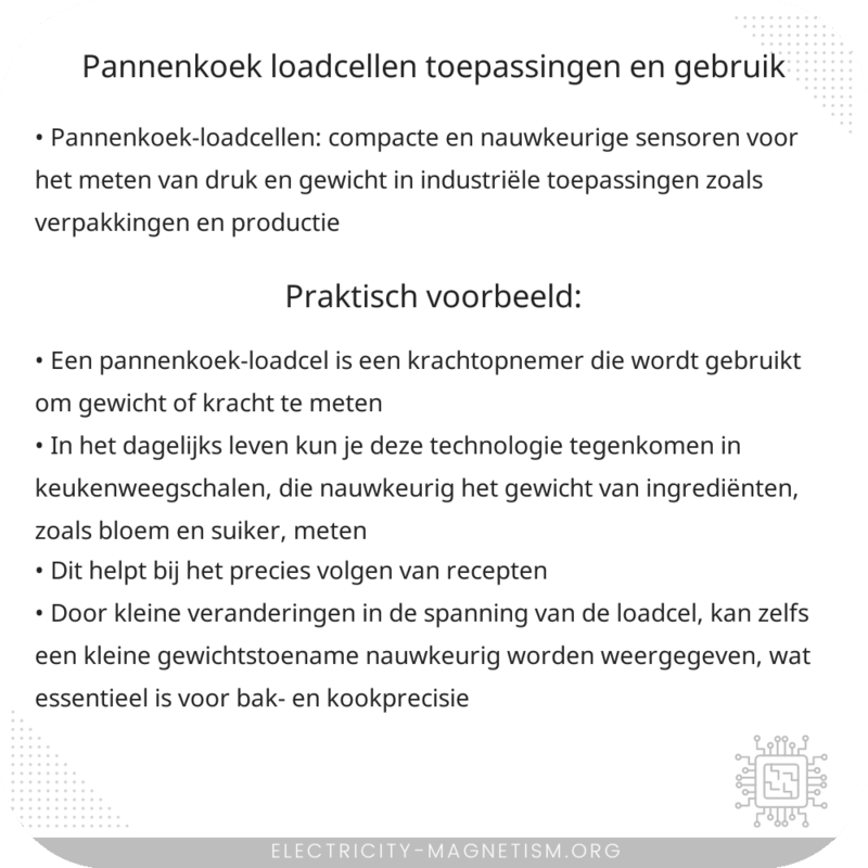 Pannenkoek-Loadcellen | Toepassingen en Gebruik