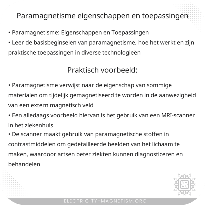 Paramagnetisme | Eigenschappen en Toepassingen