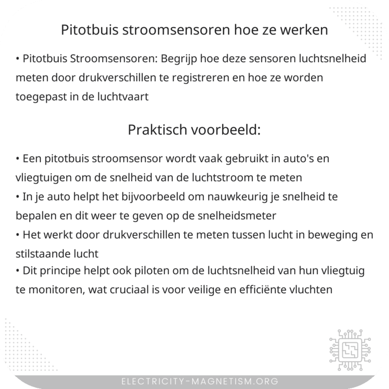 Pitotbuis Stroomsensoren | Hoe Ze Werken