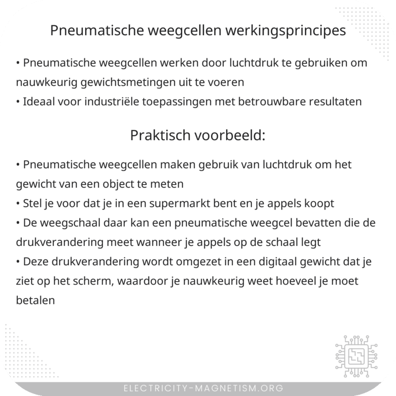 Pneumatische Weegcellen | Werkingsprincipes