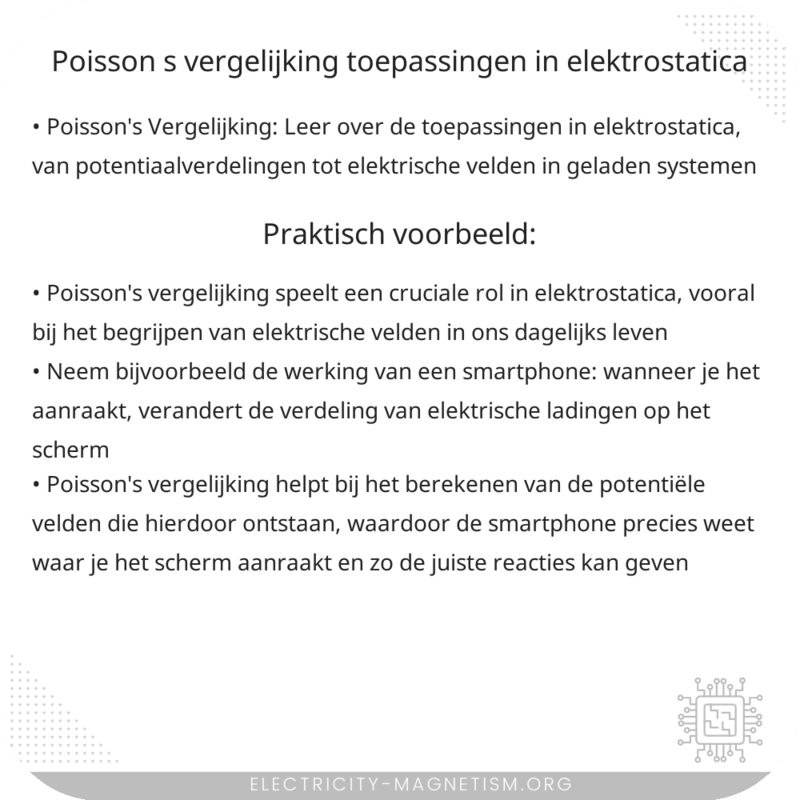 Poisson's Vergelijking | Toepassingen in Elektrostatica