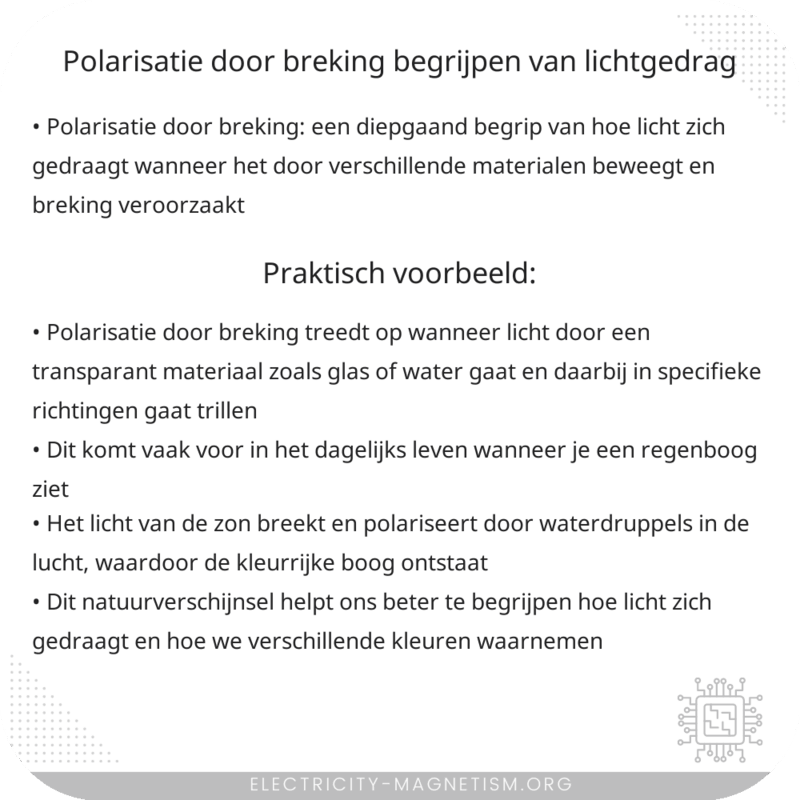 Polarisatie door Breking | Begrijpen van Lichtgedrag
