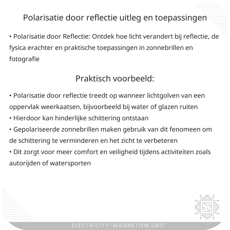 Polarisatie door Reflectie | Uitleg en Toepassingen