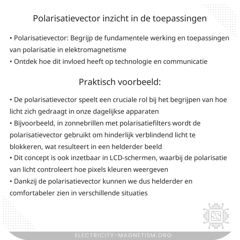 Polarisatievector | Inzicht in de Toepassingen