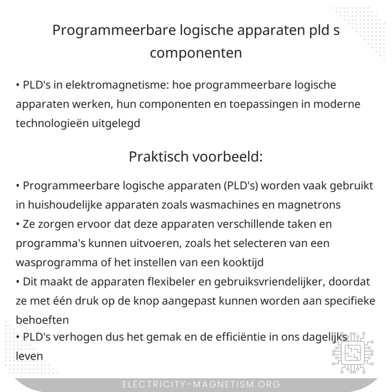 Programmeerbare logische apparaten (PLD's) | Componenten