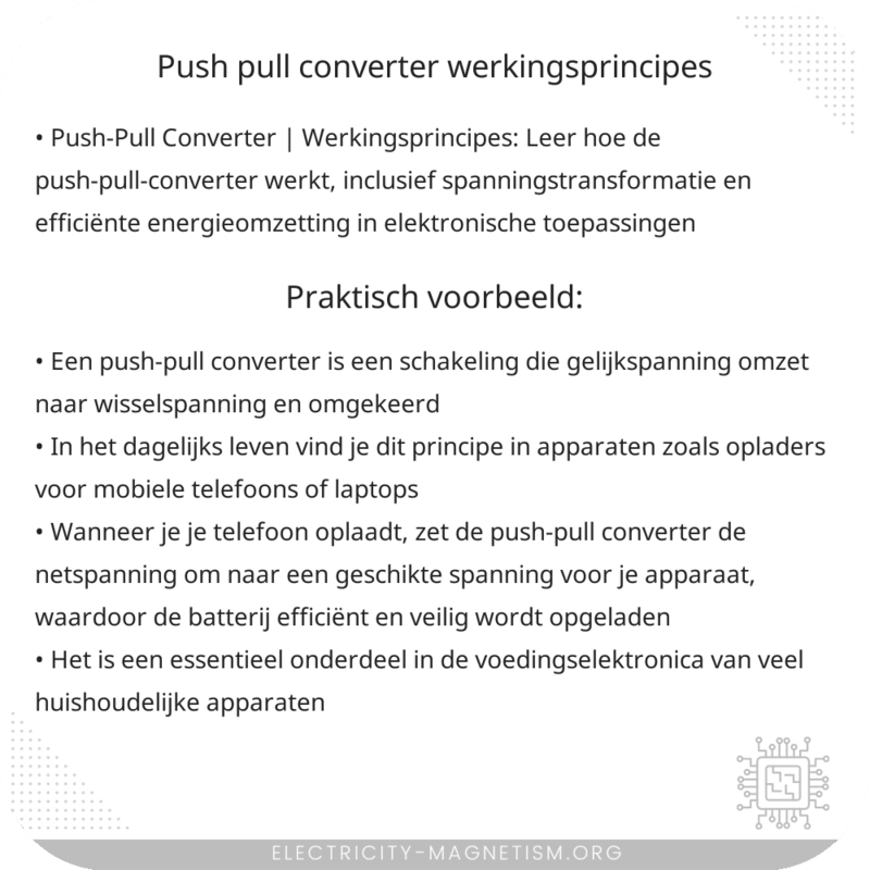 Push-Pull Converter | Werkingsprincipes