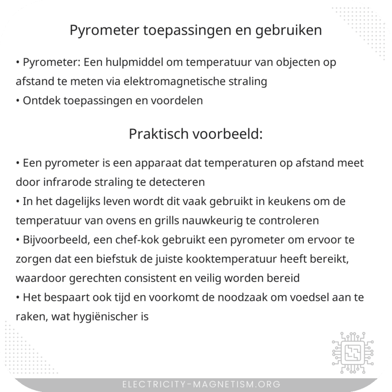 Pyrometer | Toepassingen en Gebruiken