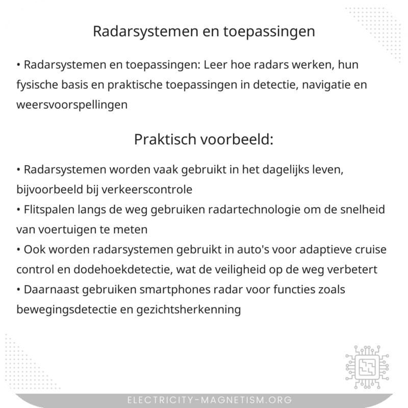 Radarsystemen en Toepassingen