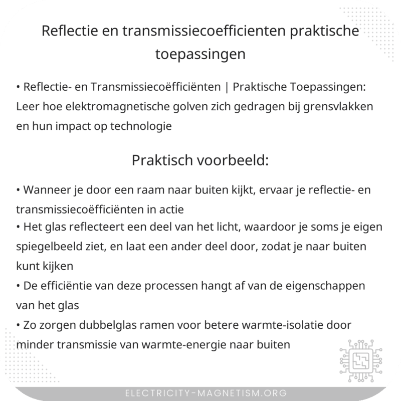 Reflectie- en Transmissiecoëfficiënten | Praktische Toepassingen