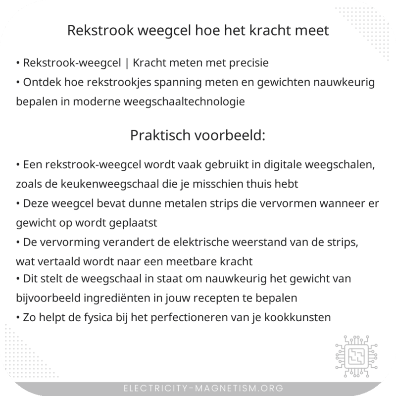 Rekstrook-weegcel | Hoe het Kracht Meet