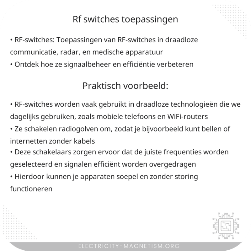 RF-switches | Toepassingen