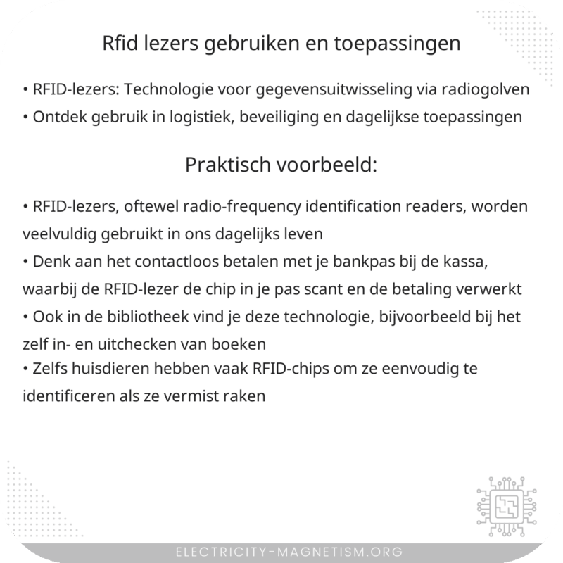 RFID-lezers | Gebruiken en Toepassingen