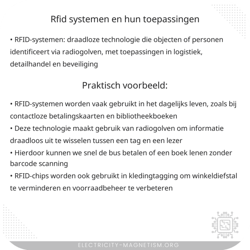 RFID-systemen en hun toepassingen