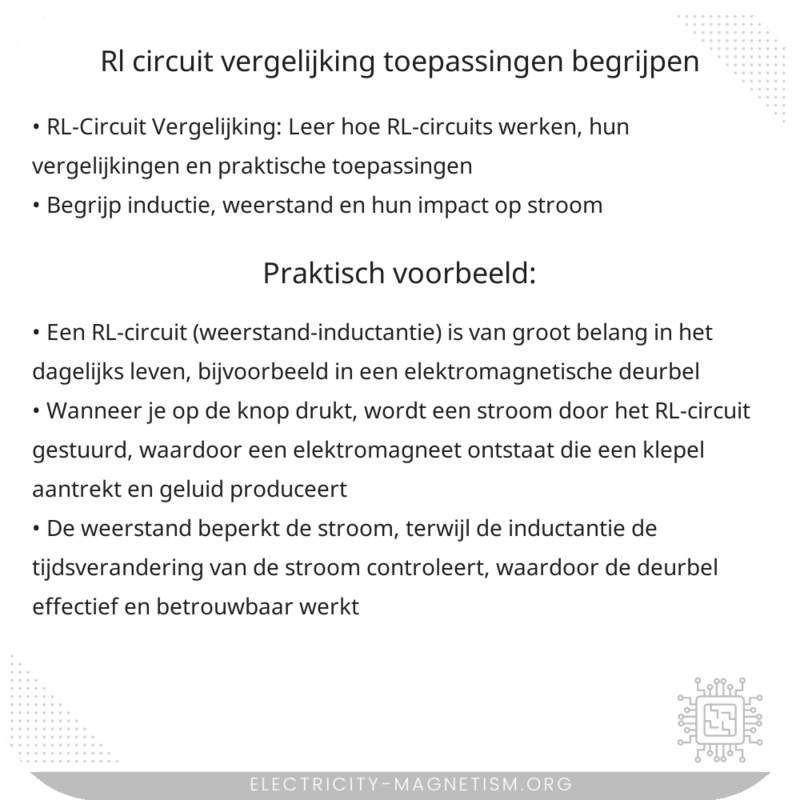 RL-Circuit Vergelijking | Toepassingen Begrijpen