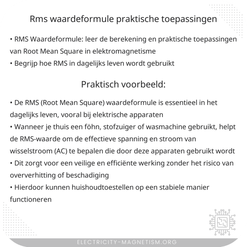 RMS Waardeformule | Praktische Toepassingen