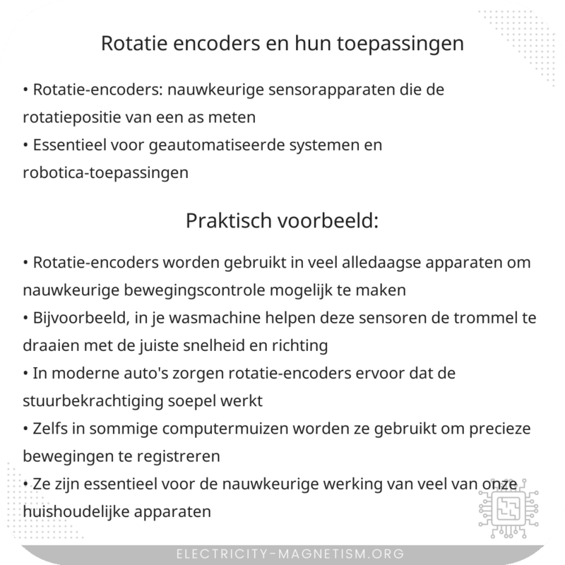Rotatie-encoders en hun toepassingen