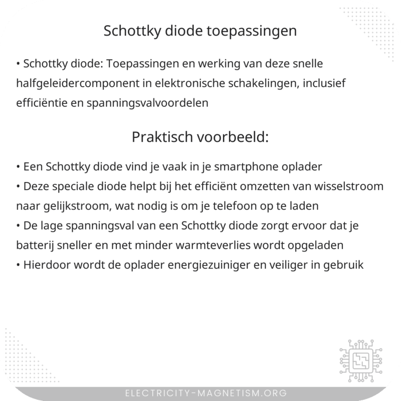 Schottky Diode | Toepassingen