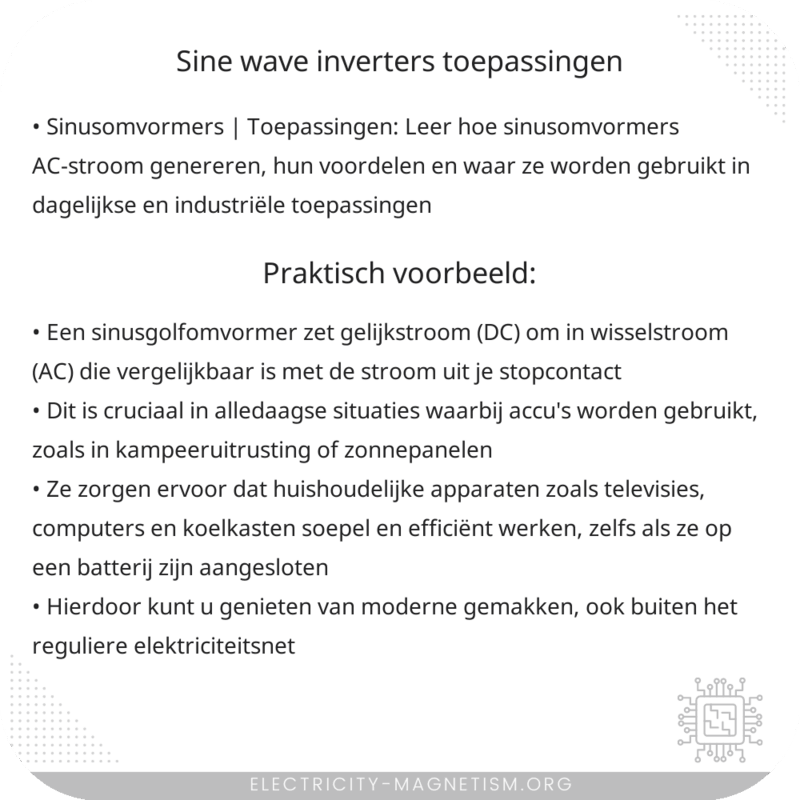 Sine Wave Inverters | Toepassingen
