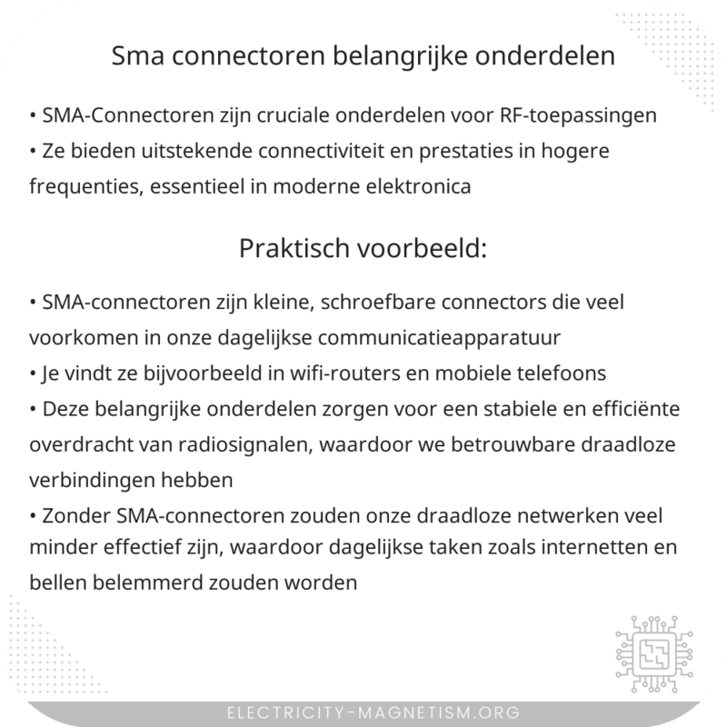 SMA-Connectoren | Belangrijke Onderdelen