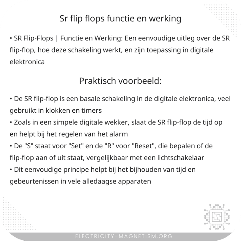 SR Flip-Flops | Functie en Werking