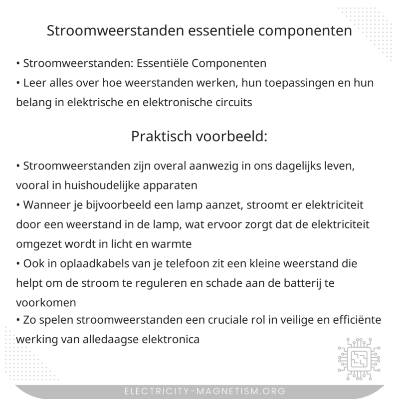 Stroomweerstanden | Essentiële Componenten