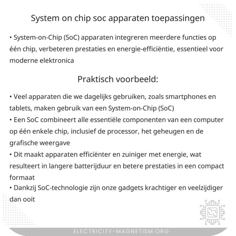 System-on-Chip (SoC) Apparaten | Toepassingen