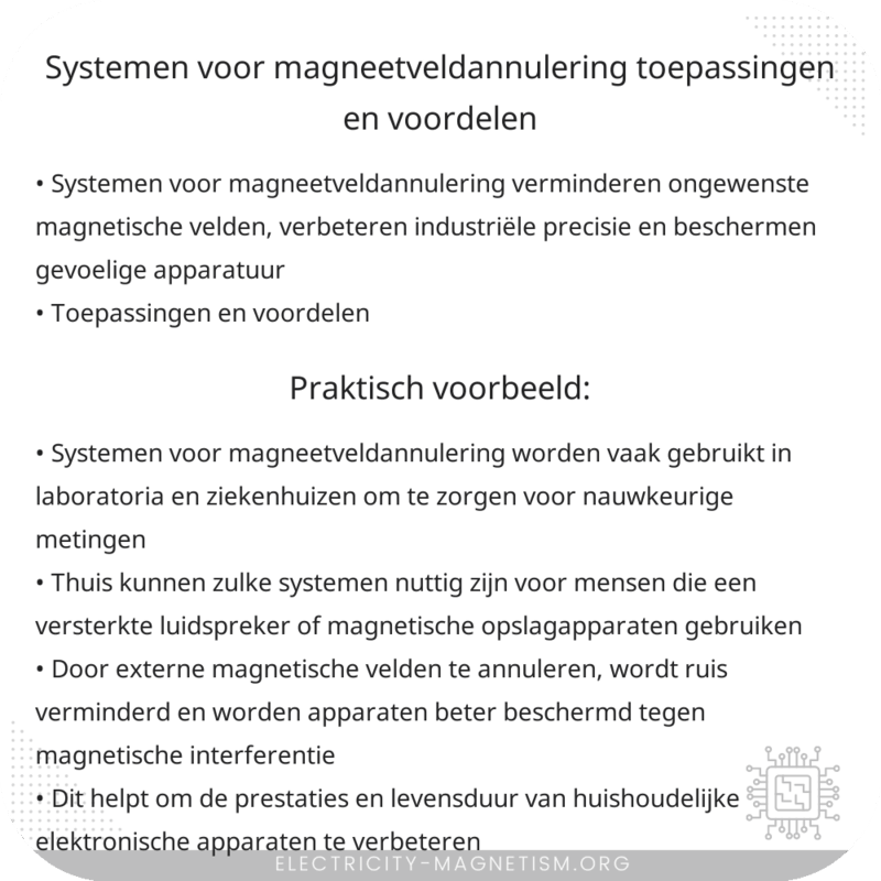 Systemen voor Magneetveldannulering | Toepassingen en Voordelen