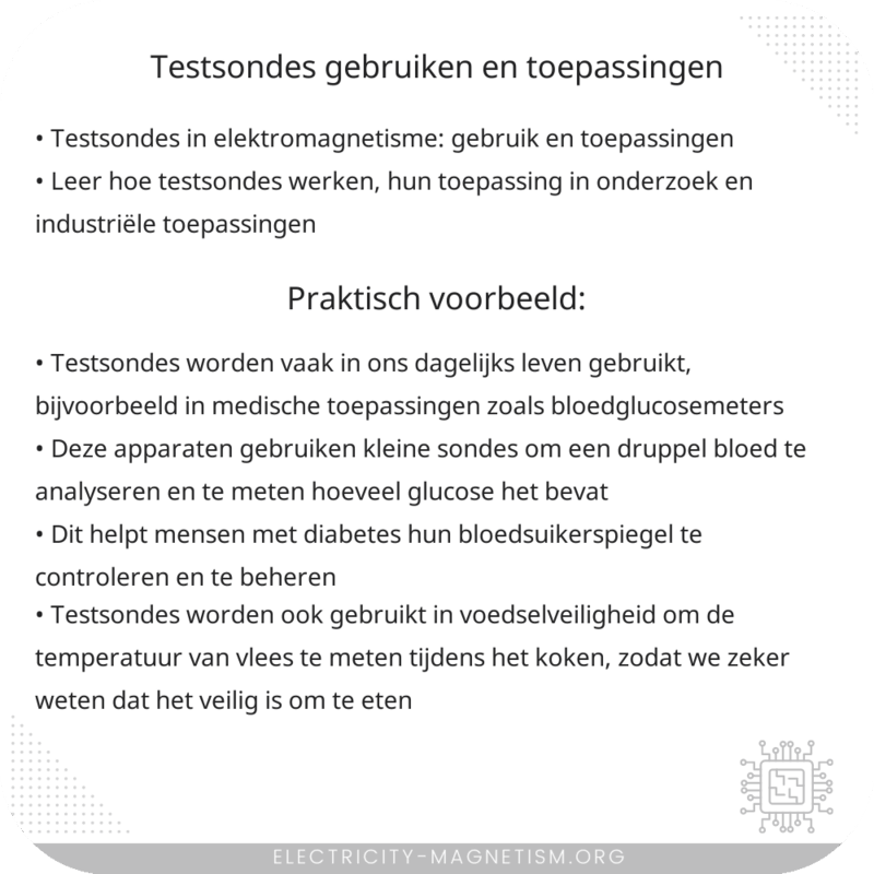 Testsondes | Gebruiken en Toepassingen