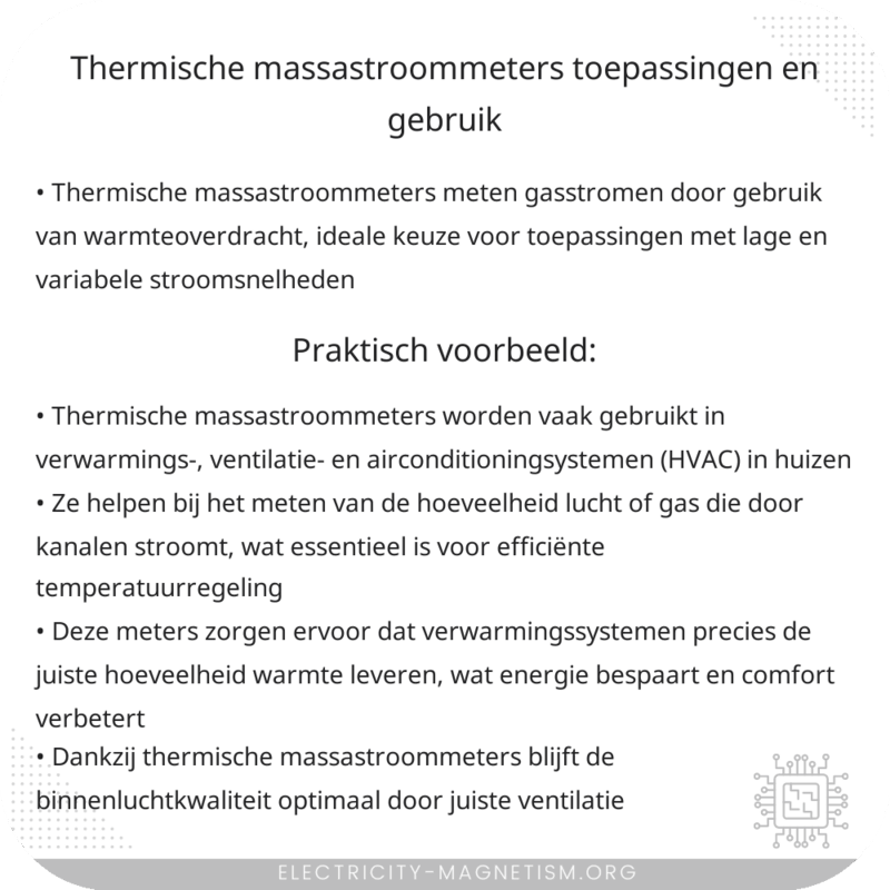 Thermische Massastroommeters | Toepassingen en Gebruik