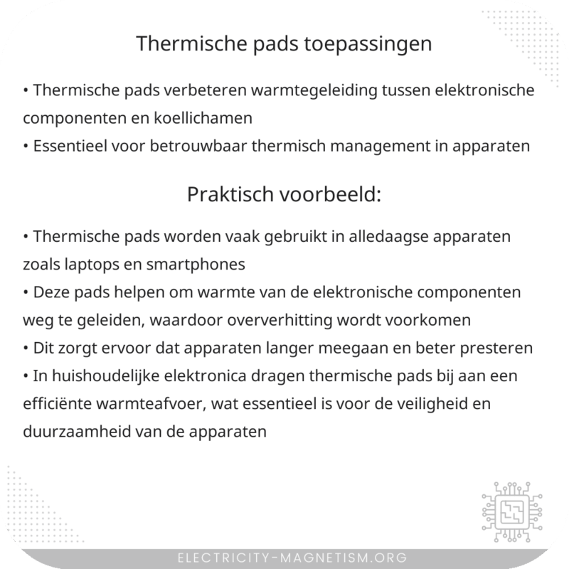 Thermische Pads | Toepassingen