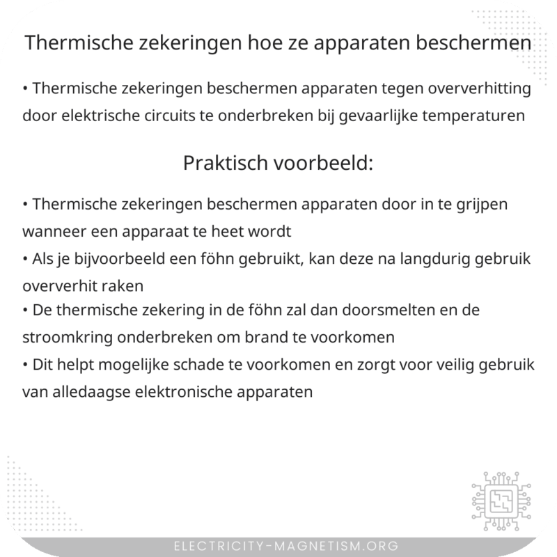 Thermische Zekeringen | Hoe Ze Apparaten Beschermen
