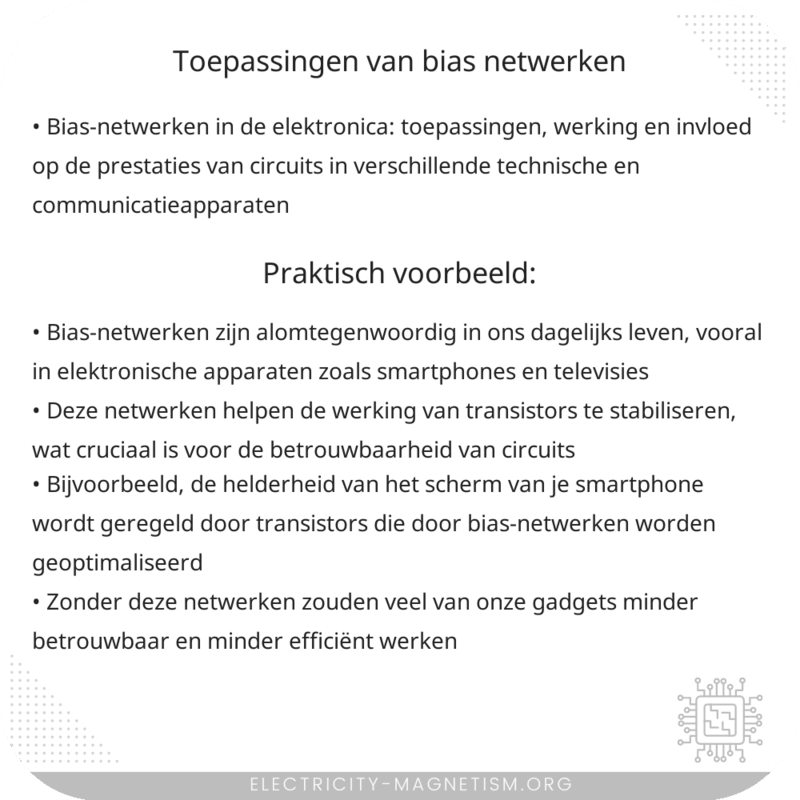 Toepassingen van Bias-netwerken
