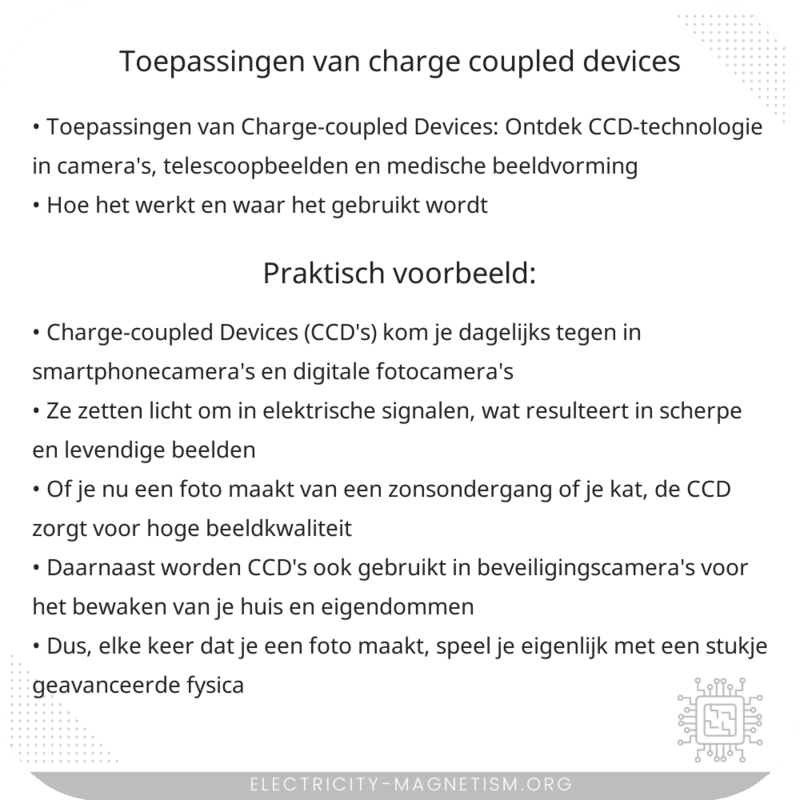 Toepassingen van Charge-coupled Devices