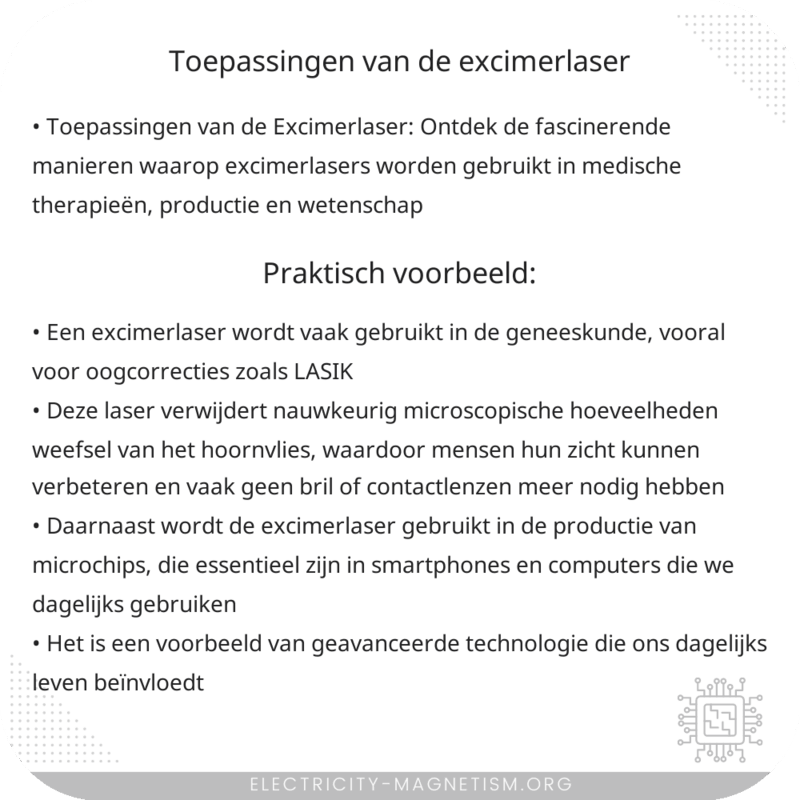 Toepassingen van de Excimerlaser