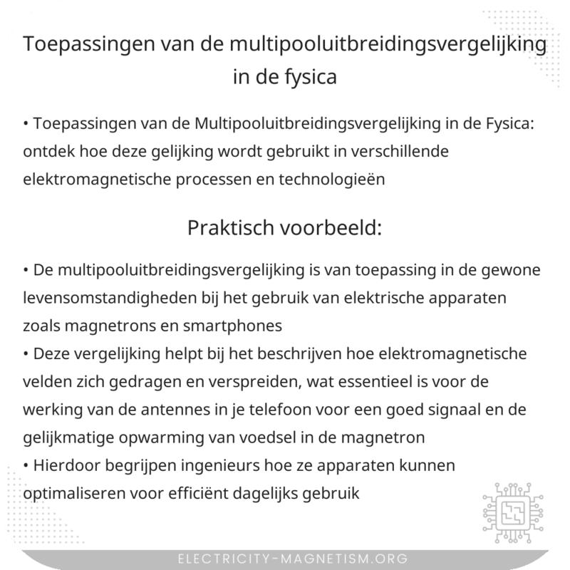 Toepassingen van de Multipooluitbreidingsvergelijking in de Fysica