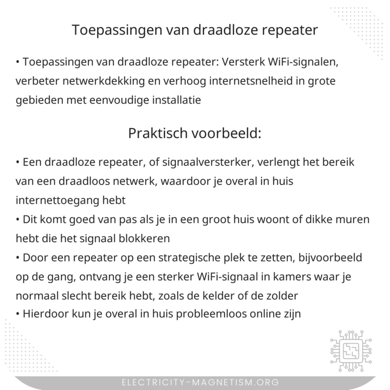 Toepassingen van Draadloze Repeater