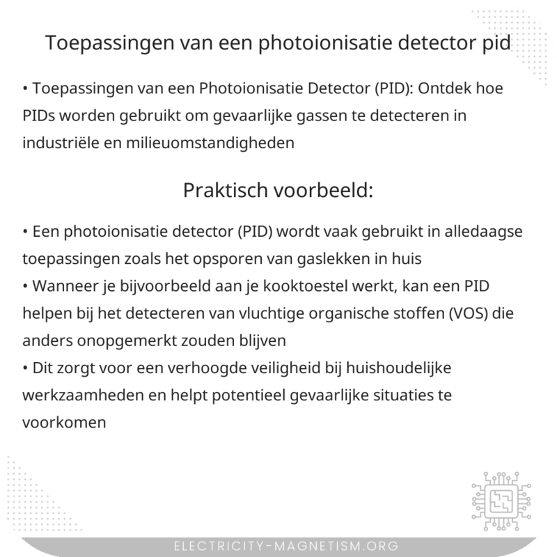Toepassingen van een Photoionisatie Detector (PID)