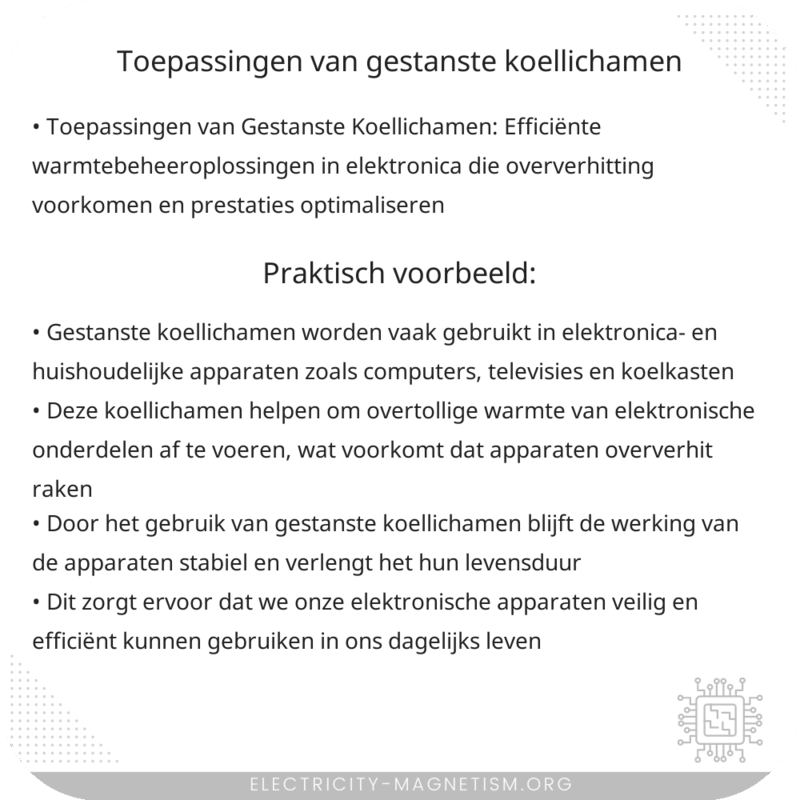 Toepassingen van Gestanste Koellichamen
