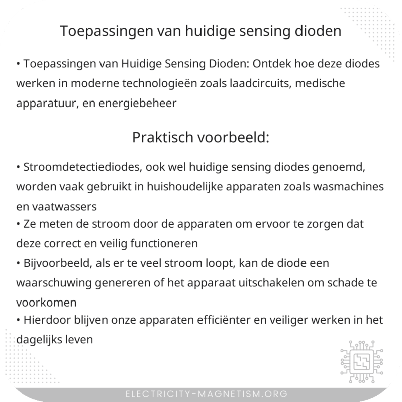 Toepassingen van Huidige Sensing Dioden