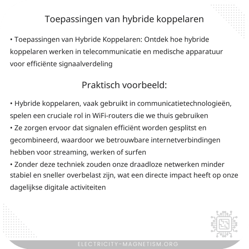 Toepassingen van Hybride Koppelaren