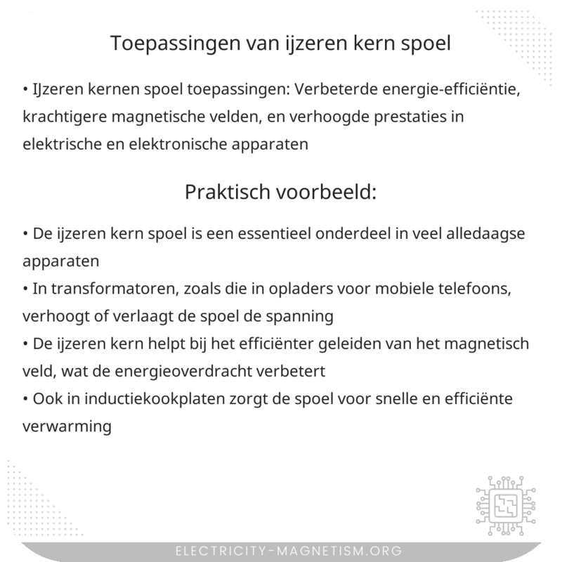 Toepassingen van IJzeren Kern Spoel