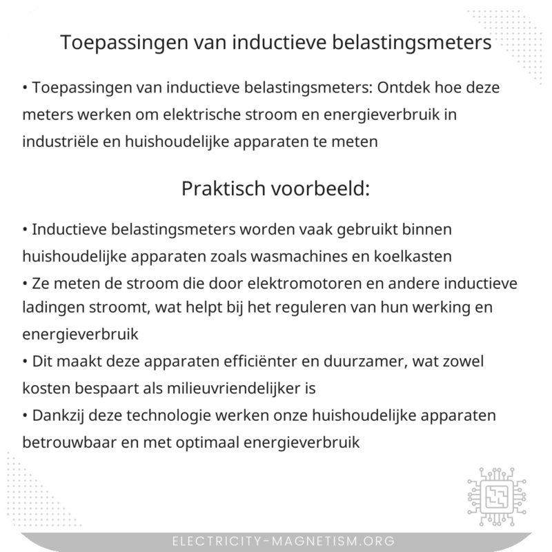 Toepassingen van Inductieve Belastingsmeters