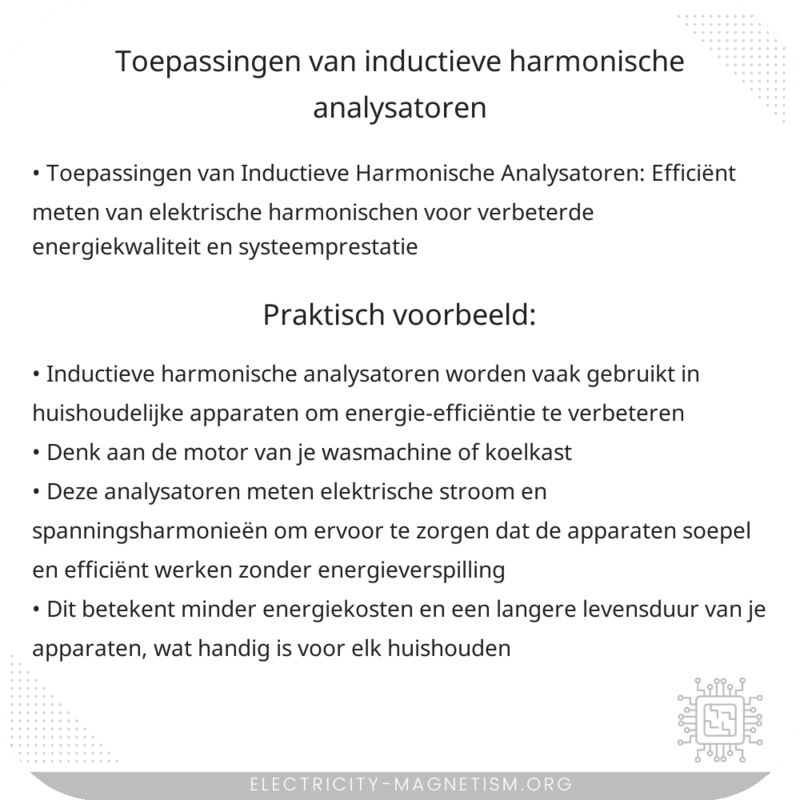 Toepassingen van Inductieve Harmonische Analysatoren